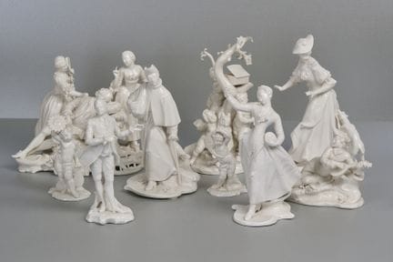 Ocho figuras de Nymphenburg
Ocho figuras de Nymphe