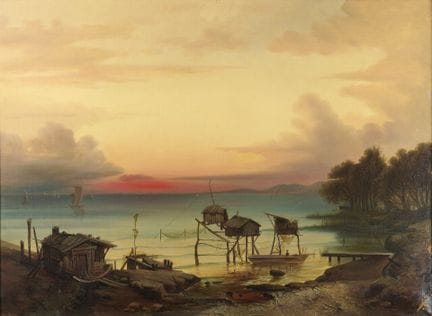 Koerner, Ernst Karl (1846–1927): Evening Mood in a