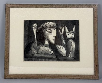 Julio SILVA (1930-2020)
Homme de profil et animaux