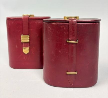 GUERLAIN PARIS (1950s) 
Two rigid cases for perfum