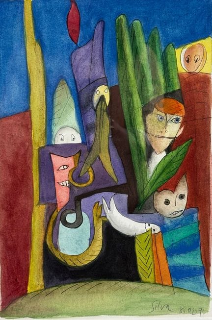 Julio SILVA (1930-2020)
Composition surréaliste si