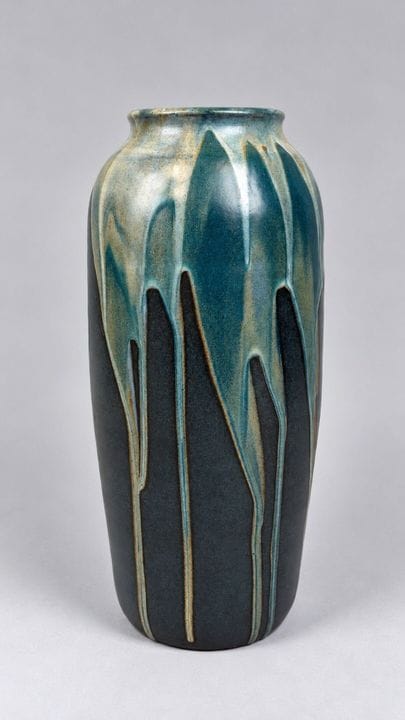Léon POINTU (1879-1942)
Jarrón balustre de gres co
