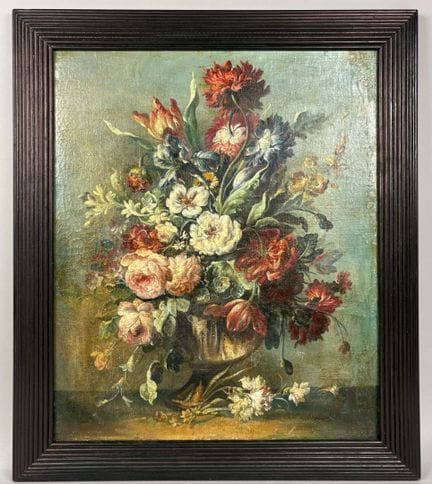 École du XIXe siècle 
Bouquet de fleurs 
Huile sur