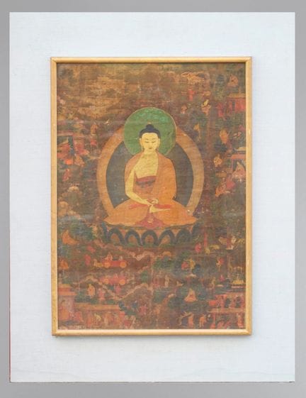 TÍBET - Siglo XVIII
Thangka, pintura al temple sob