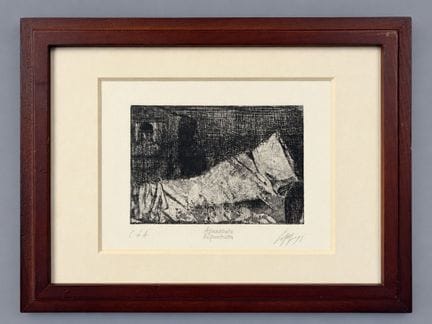 José Luis CUEVAS (1934-2017)
Le lit défait 
Gravur