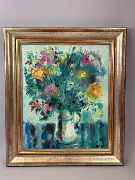 Yvon GRAC (1945)
Bouquet de fleurs 
Huile sur toil