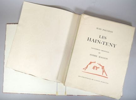 PAULHAN Jean & MASSON André.
Les Hain-Teny, Eaux-f