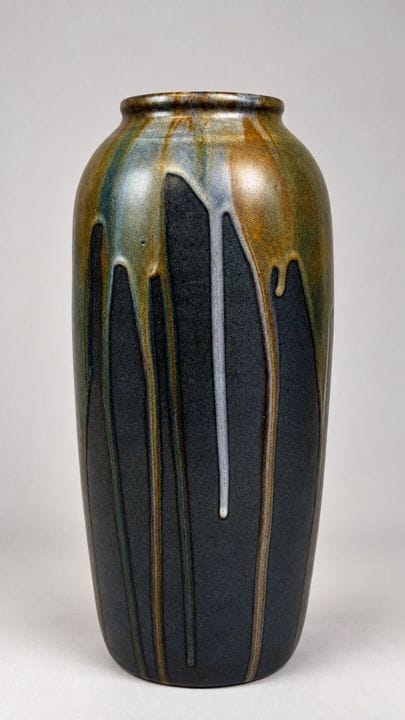 Léon POINTU (1879-1942)
Jarrón balustre de gres co