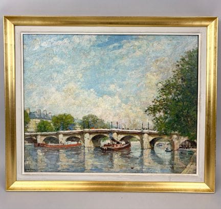 Louis ORR (1879-1966)
Le Pont Neuf 
Huile sur cart