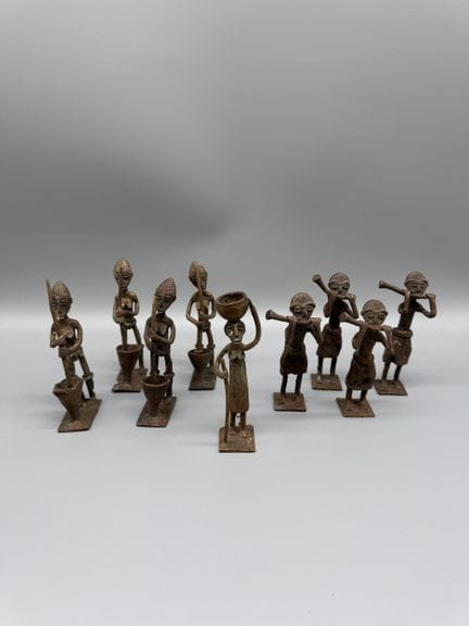 GRUPPO DI STATUETTE IN BRONZO - Mali, Costa d’Avor