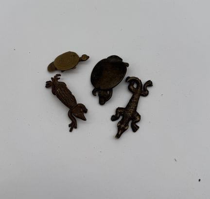 LOT DE QUATRE FIGURINES ZOOMORPHES - BURKINA FASO
