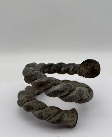 BRACELET MONNAIE EN SPIRALE TORSADEE - Nigeria, ré