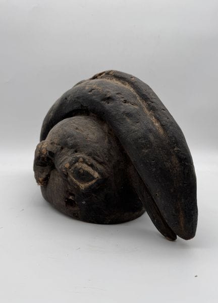 MASQUE HEAUME A ANIMAL AQUATIQUE, BAMOUM OU YORUBA