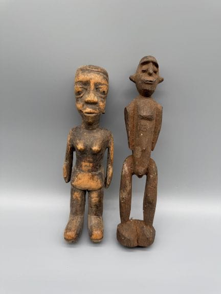 PAIRE DE STATUETTES - RD Congo
Milieu du XXe siècl
