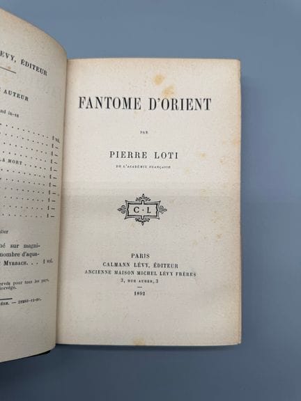 LOTI Pierre (1850-1923) - Fantôme d’Orient - Edizi