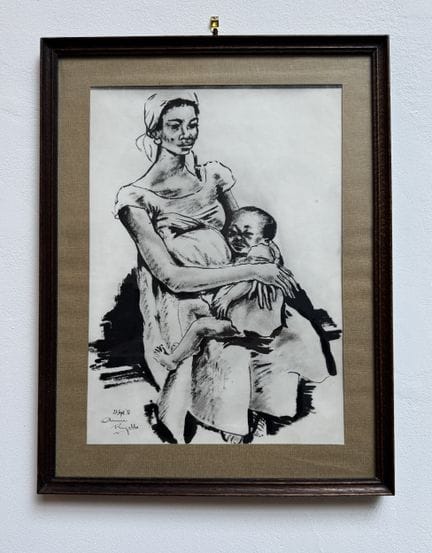Annie Rigelle (XX secolo) - Maternità
Disegno a in