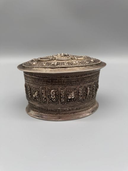 BIRMA (MYANMAR)   BETELDOSE AUS SILBER   um 1890  