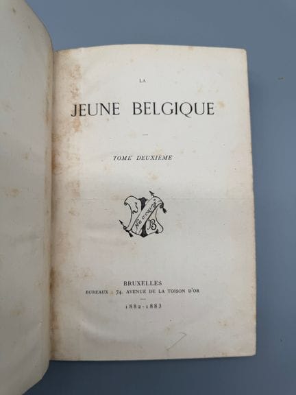 La Jeune Belgique - Tomo II - Colectivo
Bruselas, 