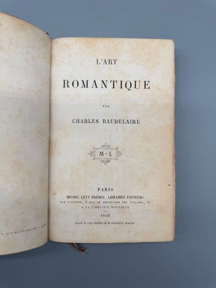 Charles Baudelaire (1821-1867) - El arte romántico