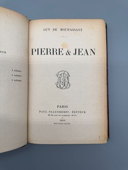 Guy de Maupassant (1850-1893) - Pierre y Jean - EO