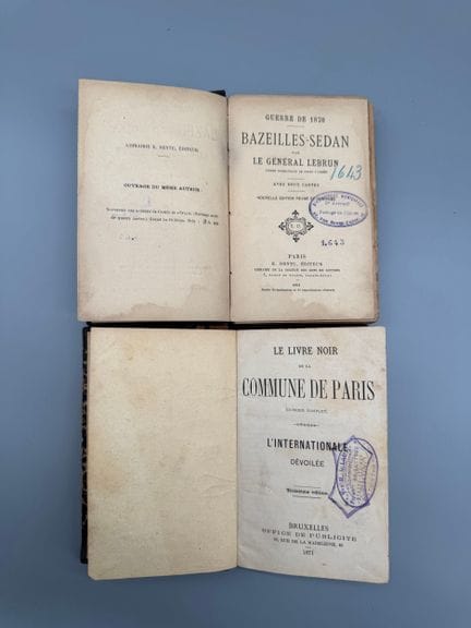 一套两部历史著作，分别论述法德战争和巴黎公社：
- 勒布伦（将军），《1870年战争》。 巴泽伊-塞