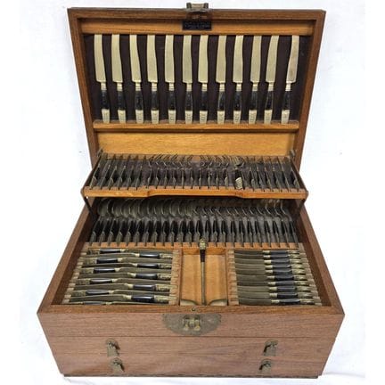 Vintage Mid Century Flatware Set From Siam. Made w
