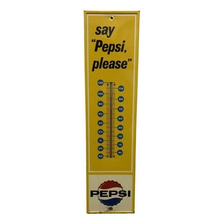Vintage1960's Say Pepsi, Please Tin Advertising Wa