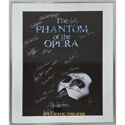Original Phantom of The Opera Cast Signed Broadway