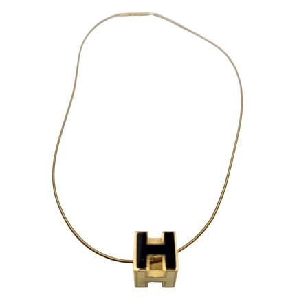 Hermes Cage Cube Pendant Necklace. Please Note- Du