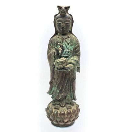 Antique Chinese Bronze Figure of Guanyin. Weight i