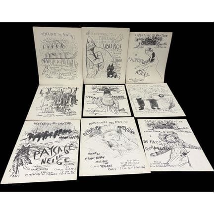 Complete Rare 9-Piece Set of "Répertoire des Panti