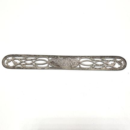 Antique Sterling Silver Reticulated Bookmark. Full