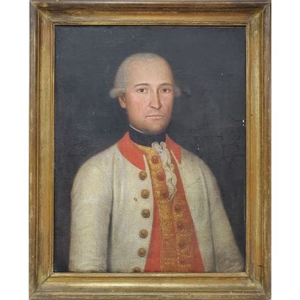 Antique Mid 19th C. Continental Painting Oil on Ca