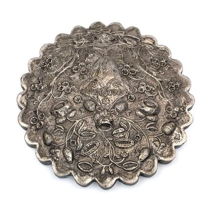 Old Turkish Silver Mirror. Fully Marked. Please No