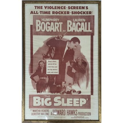 Original 1954 Re-Release Movie Poster "The Big Sle