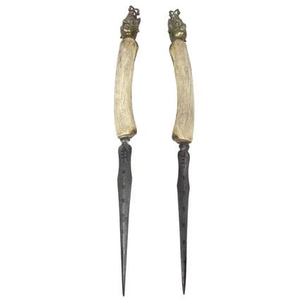 Lot of 2 Old Traditional Ritual Indo-Tibetan Ritua