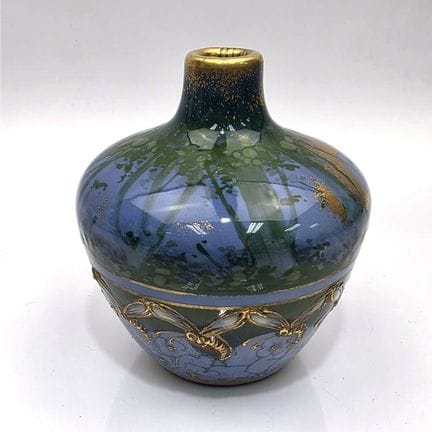 Austrian Amphora Rare Art Nouveau "Gres-Bijou" Pot