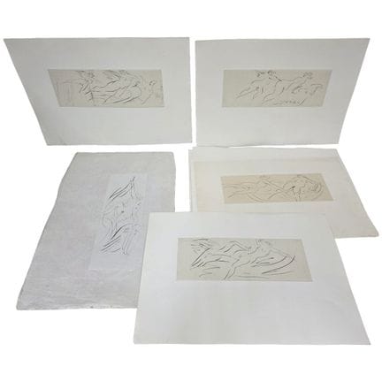 Reuben Nakian, American (1897-1986) Lot of 9 Litho
