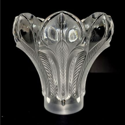 Vintage Lalique France "Esna" Glass Vase. Fully Ma