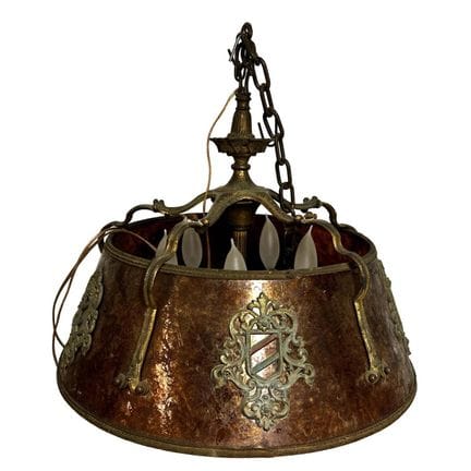 Antique Early 20th Century Gothic Style Bronze & M