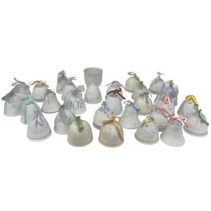 Lladro Lot of 28 Vintage Porcelain Bells Along w/ 