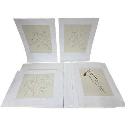 Reuben Nakian, American (1897-1986) Lot of 16 Sign