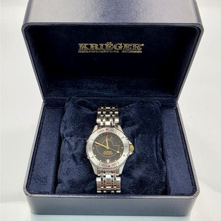 Vintage Krieger Tidal Chronometer Swiss Quartz Wat
