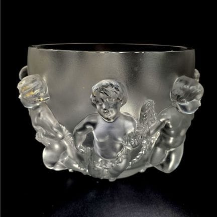 Lalique France Large "Luxembourg" Frosted Art Glas
