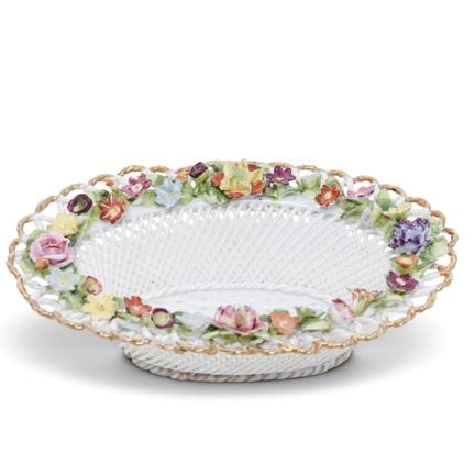 Panier à fleurs en porcelaine réticulée « Elfin Wa