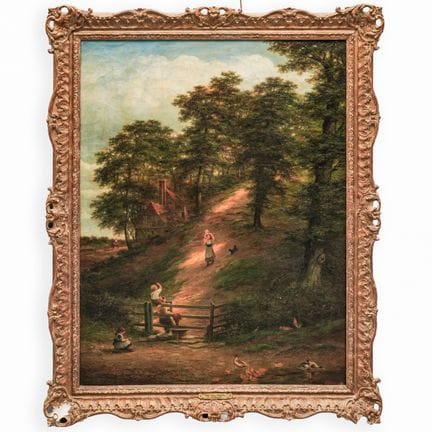 维维安·克罗姆（英国，1842-1926） 田园风光 布面油画 19世纪，英格兰 艺术家/设计师/制