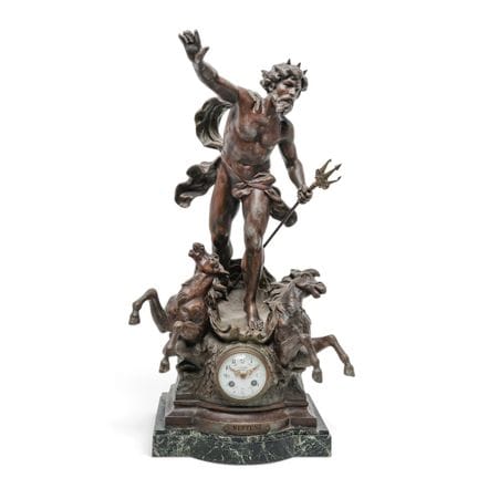 Louis &amp; François Moreau – „Neptun“-Uhrenskulpt