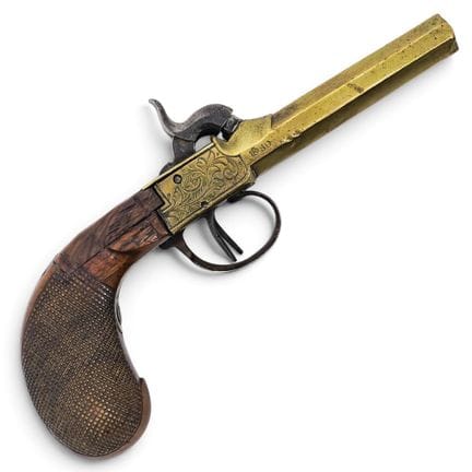 19th Cent. Belgian Double-Barreled Percussion Cap 