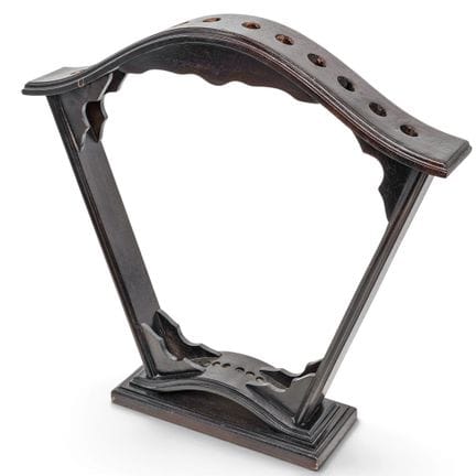 Antique Carved Wood Sword Stand Late 19th Century,