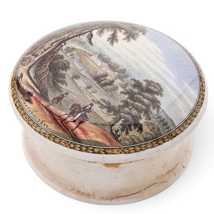 Viktorianisches Prattware-Transferware-Set „Strath